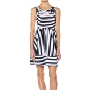 White and navy striped Outback Red dress